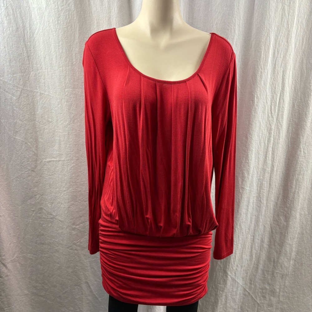 Rachel Pally Red Long Sleeve Mini Dress S